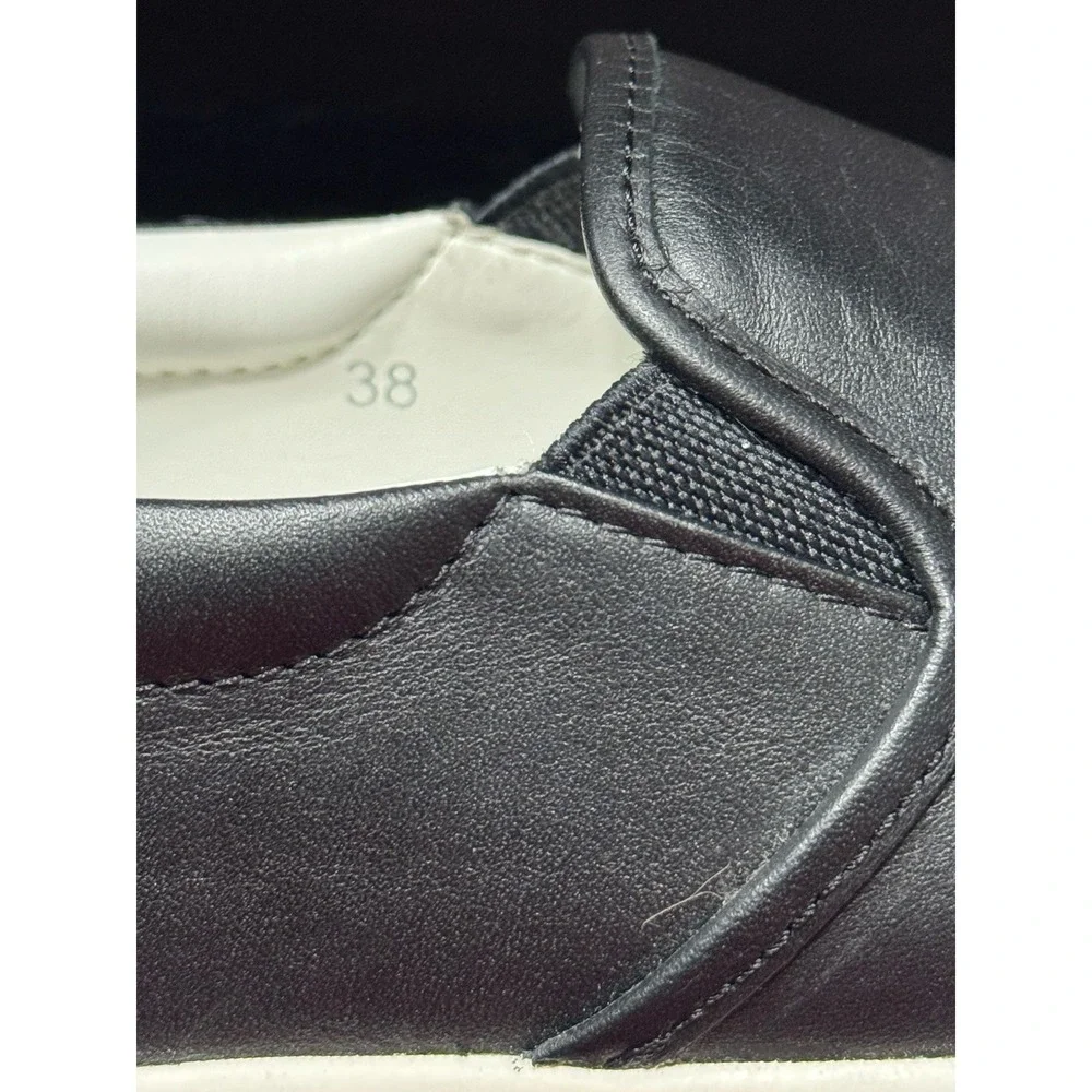 Marc Jacobs Wright Black Embellished Platform Slip-on Sneakers Sz Eu 38 US 7.5/8